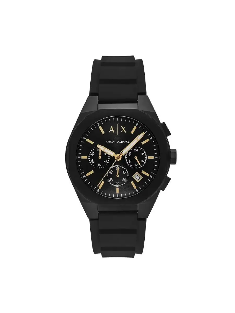 Часы Armani Exchange Rafael Chronograph Quartz Black Dial Watch AX7165SET — изображение 1 из 3, оттенок черный