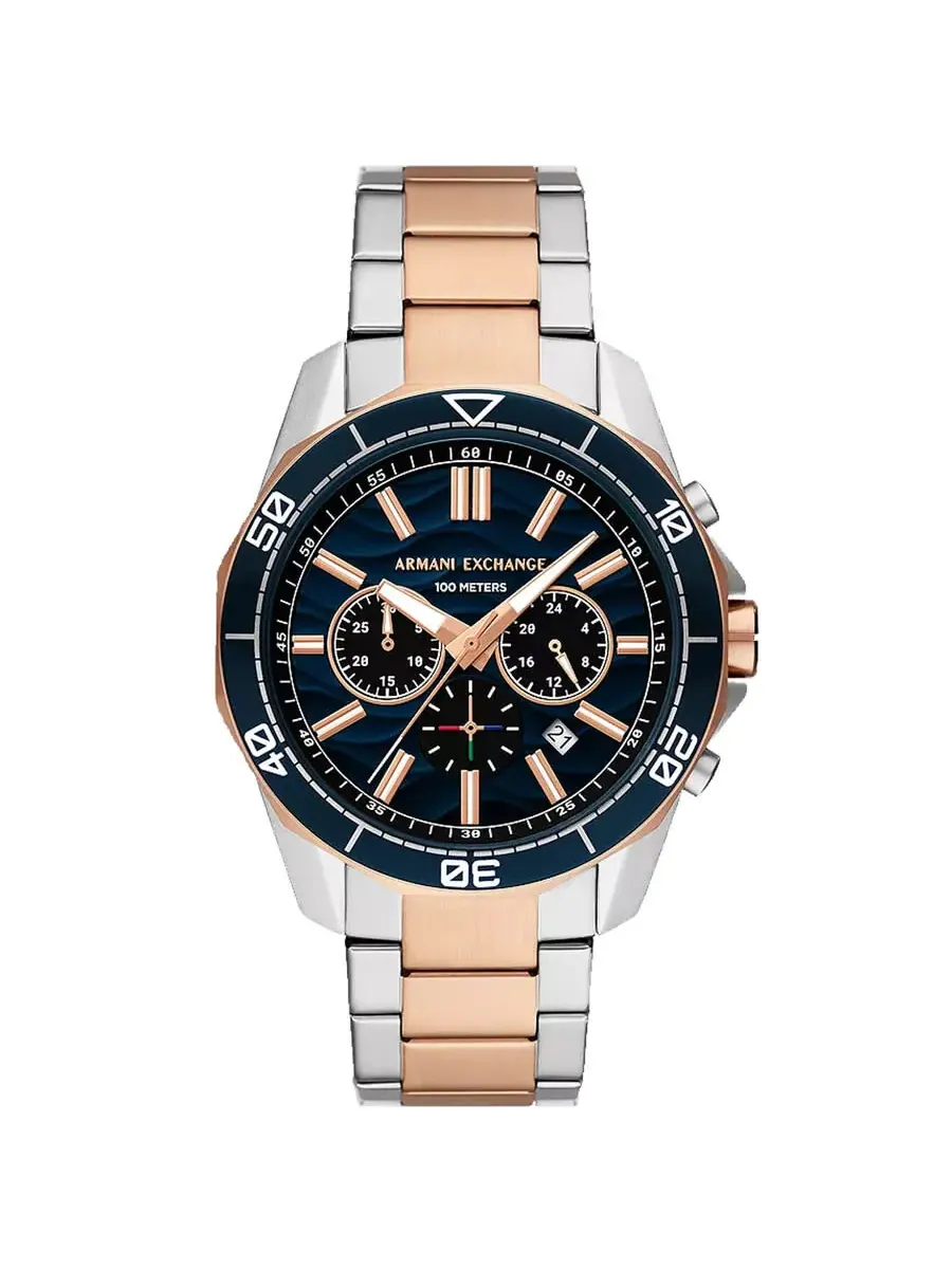 Мужские часы Armani Exchange Spencer с хронографом, кварцевым механизмом и синим циферблатом AX1965