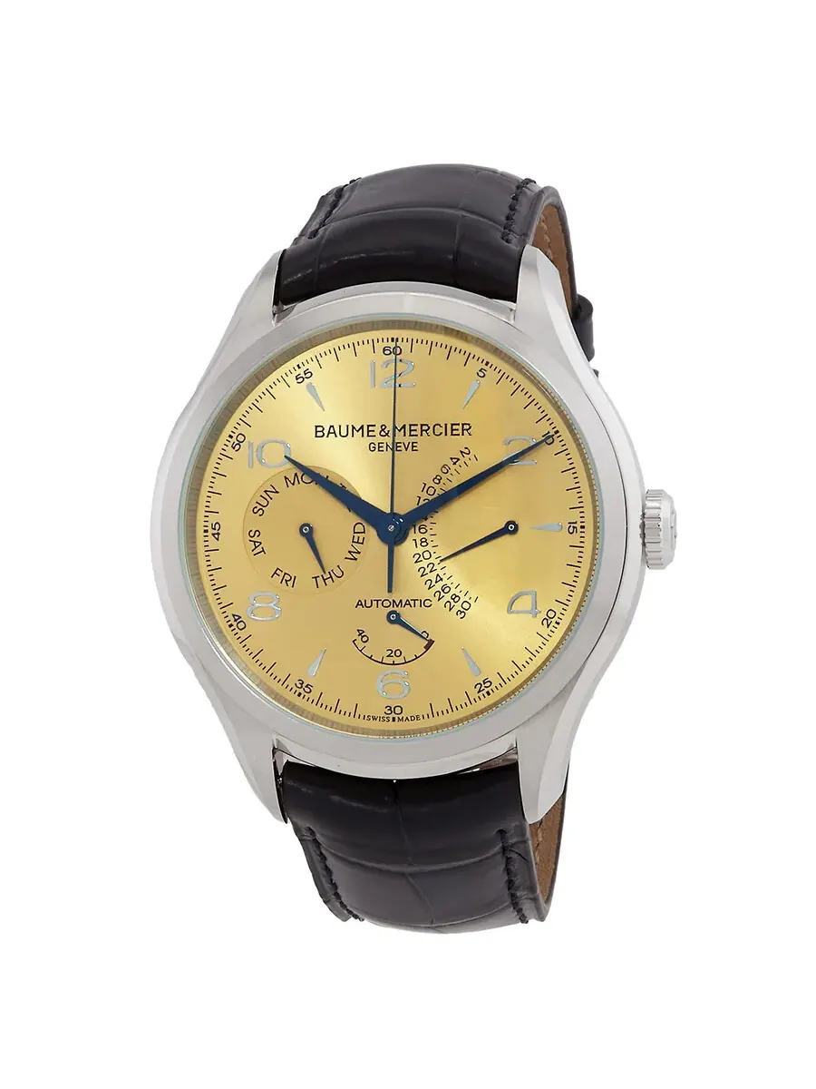 Мужские часы Baume et Mercier Clifton с шампанским циферблатом M0A10189 — серебристый