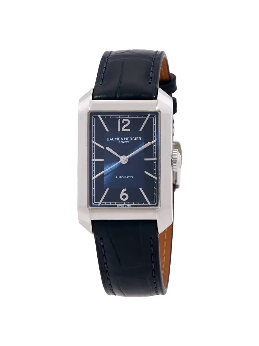 Мужские часы Baume et Mercier Hampton Automatic с синим циферблатом M0A10732 — серебристый