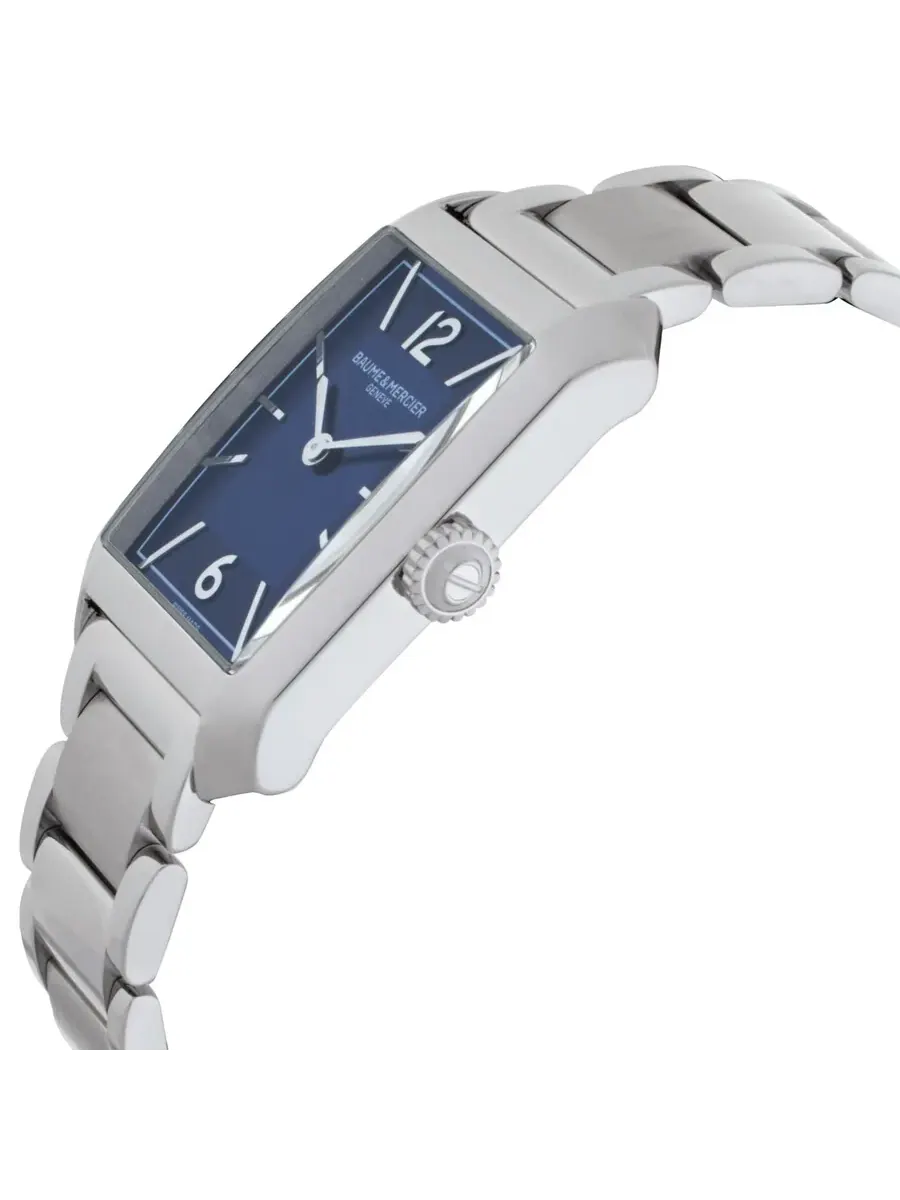 Мужские часы Baume et Mercier Hampton Quartz с синим циферблатом M0A10754 — изображение 2 из 3, оттенок серебряный