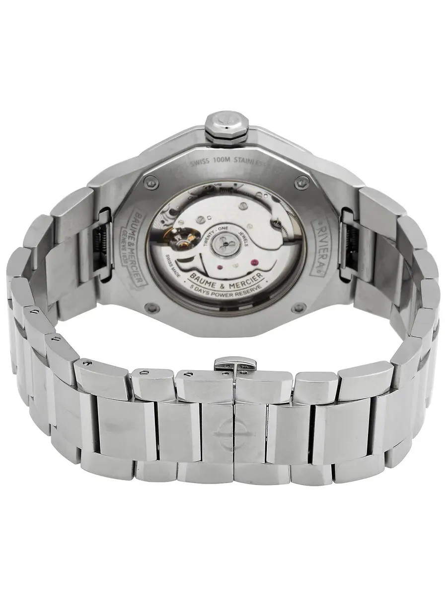 Мужские автоматические часы Baume et Mercier Riviera с синим циферблатом, модель M0A10616 — изображение 3 из 3