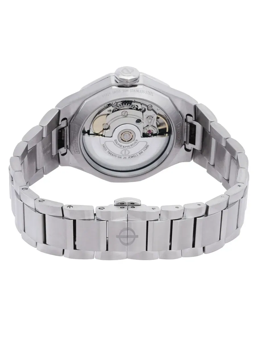 Женские механические часы Baume et Mercier Riviera с бриллиантами M0A10676 — изображение 3 из 3, оттенок серебряный