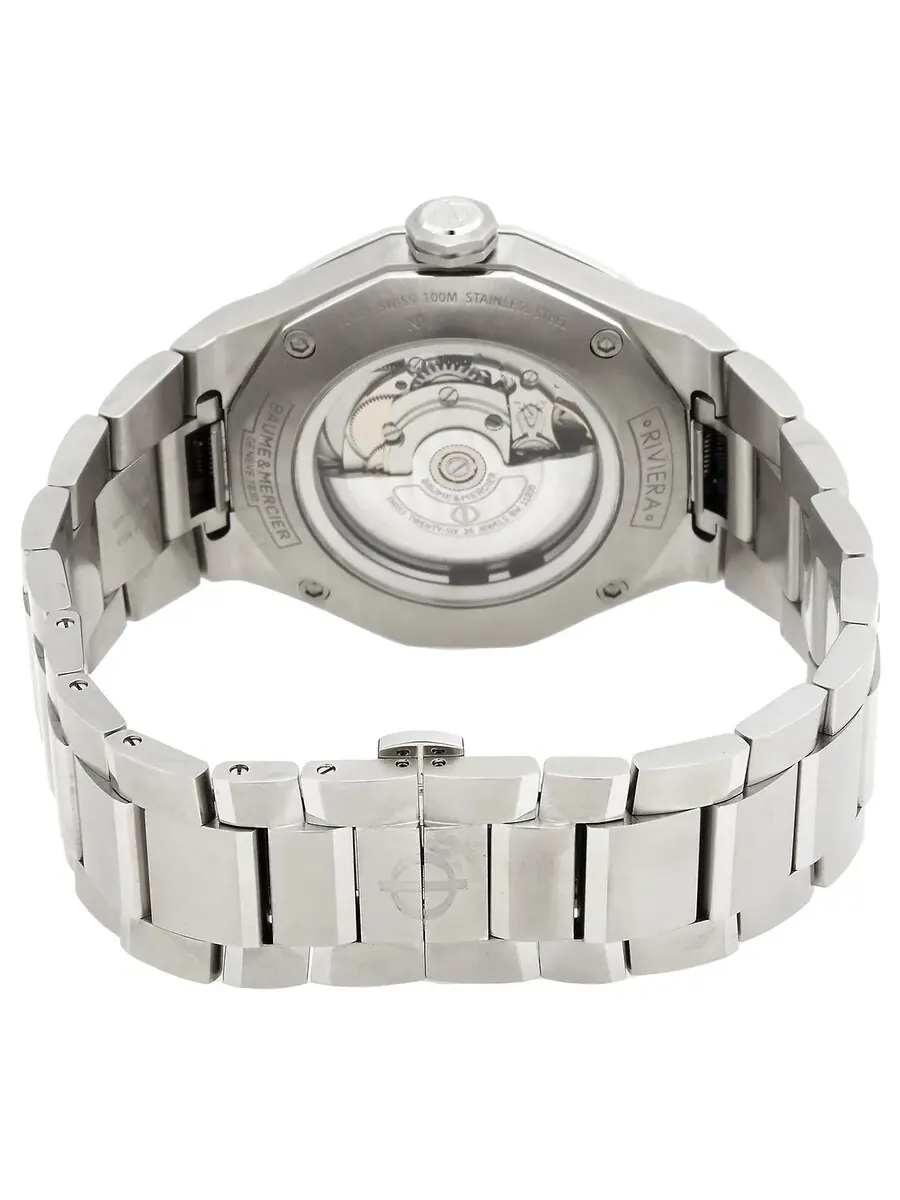 Мужские часы Baume et Mercier Riviera Automatic с серебристым циферблатом, модель 10622 — изображение 3 из 3