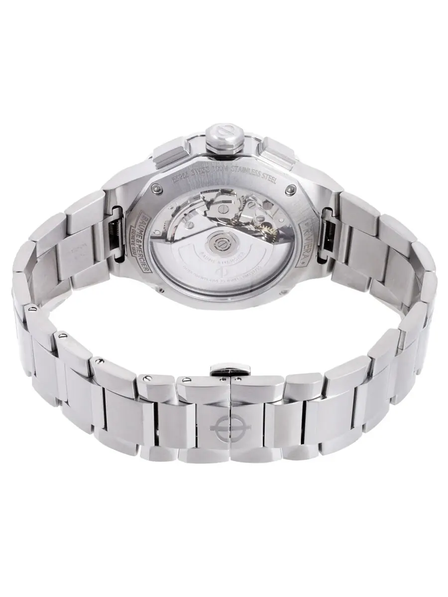 Мужские часы Baume et Mercier Riviera Chronograph Automatic с черным циферблатом MOA10825 — изображение 3 из 3