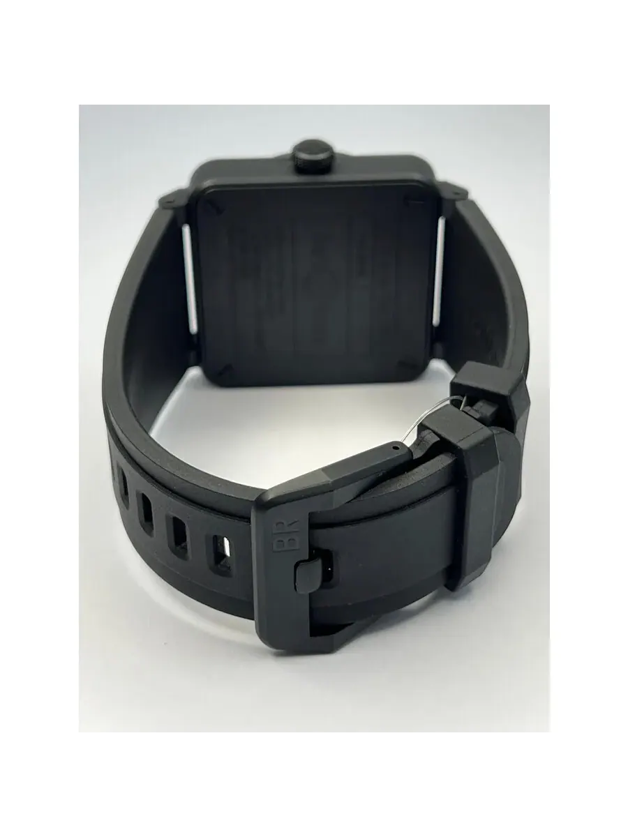 Мужские автоматические часы Bell and Ross BR 03 с черным циферблатом BR03A-BL-SKCE/SRB — изображение 2 из 2, оттенок черный