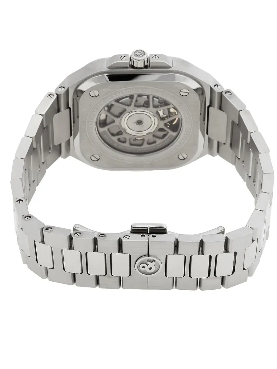Мужские часы Bell and Ross BR 05 Automatic с коричневым циферблатом BR05ABRSTSST — изображение 3 из 3, оттенок серебряный