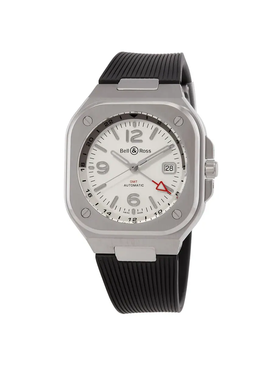 Мужские часы Bell and Ross BR 05 Automatic с серебристым циферблатом BR05G-SI-ST/SRB — изображение 1 из 3, оттенок серебряный