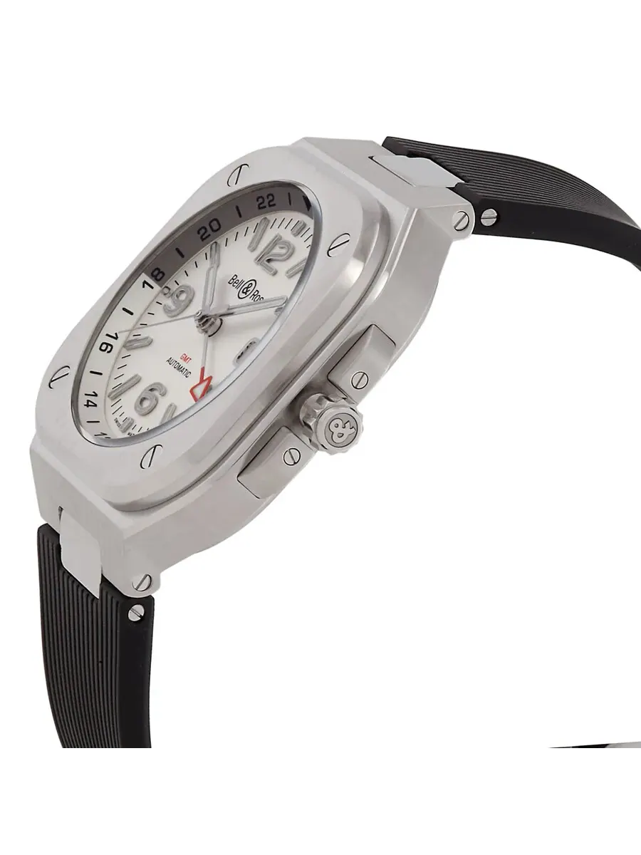 Мужские часы Bell and Ross BR 05 Automatic с серебристым циферблатом BR05G-SI-ST/SRB — изображение 2 из 3, оттенок серебряный