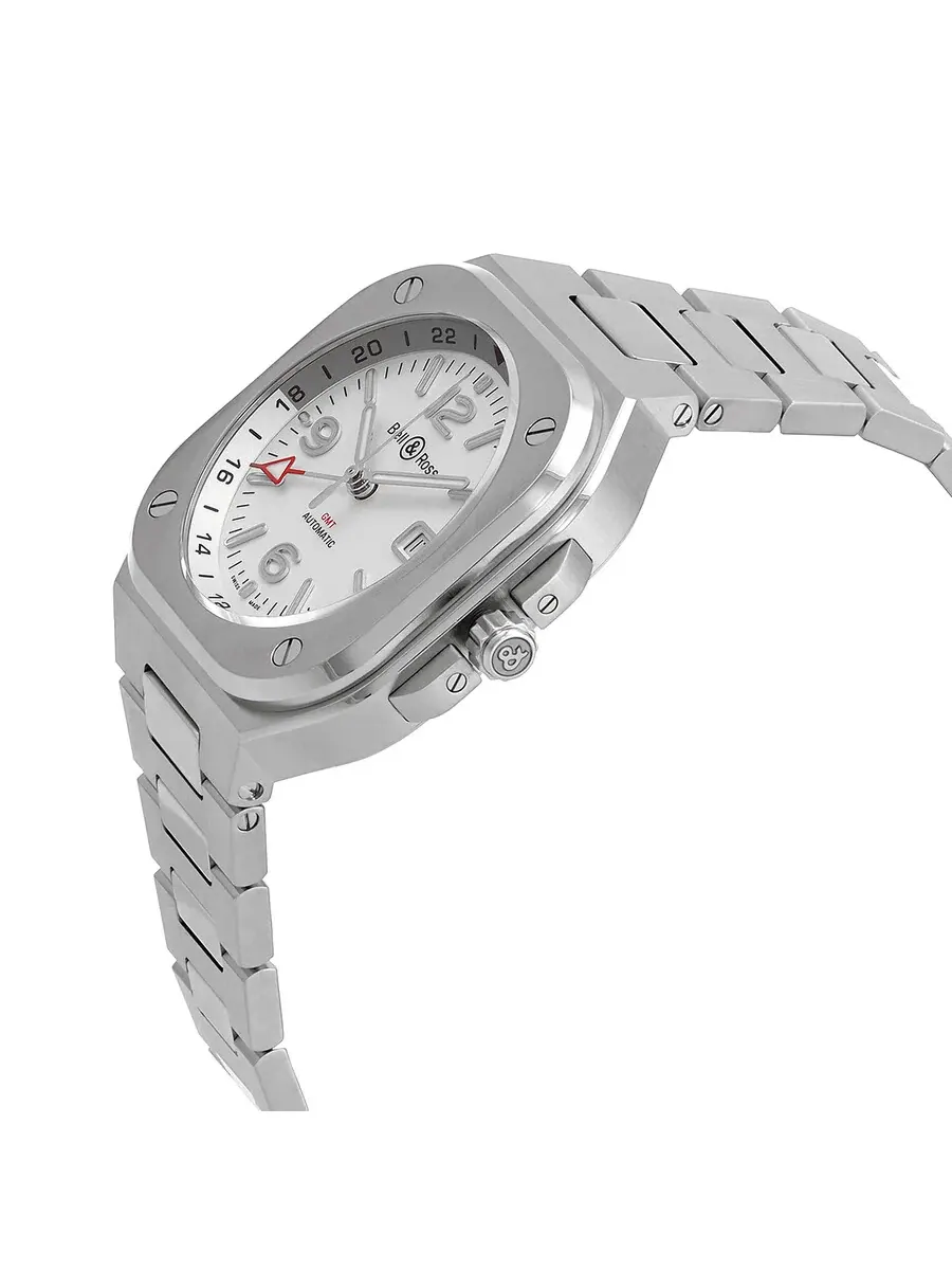 Мужские часы Bell and Ross BR 05 Automatic с серебристым циферблатом BR05GSISTSST — изображение 2 из 3, оттенок серебряный
