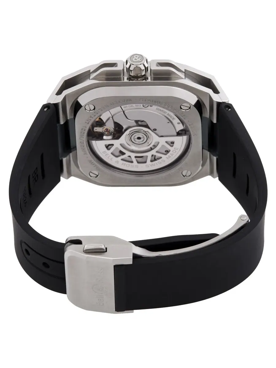 Часы Bell and Ross BR-X5 Automatic с черным циферблатом для мужчин и женщин BRX5R-BL-ST/SRB — изображение 3 из 3