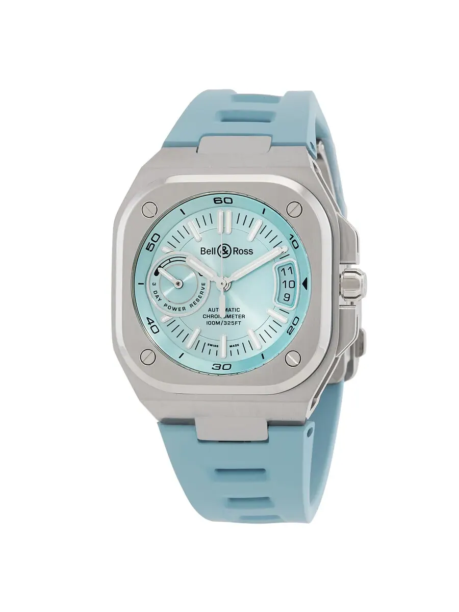 Мужские часы Bell and Ross BR-X5 с автоматическим механизмом и синим циферблатом BRX5RIBSTSRB — изображение 1 из 3