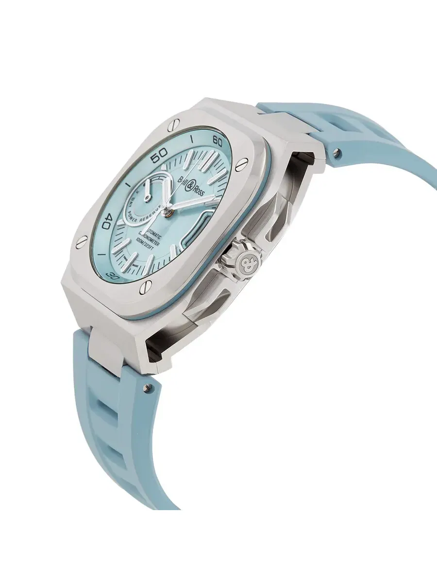 Мужские часы Bell and Ross BR-X5 с автоматическим механизмом и синим циферблатом BRX5RIBSTSRB — изображение 2 из 3