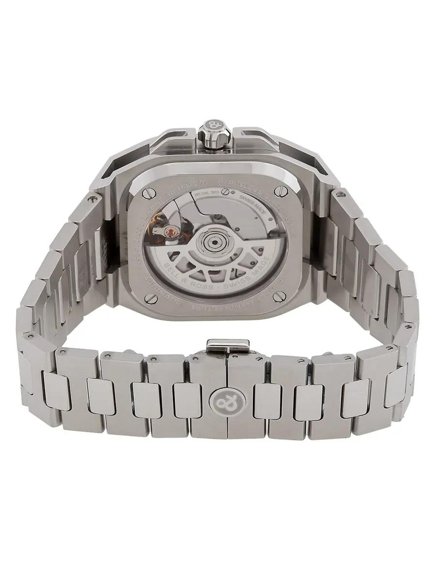 Мужские часы Bell and Ross Instruments с автоматическим механизмом и черным циферблатом BRX5RBLSTSST — изображение 3 из 3