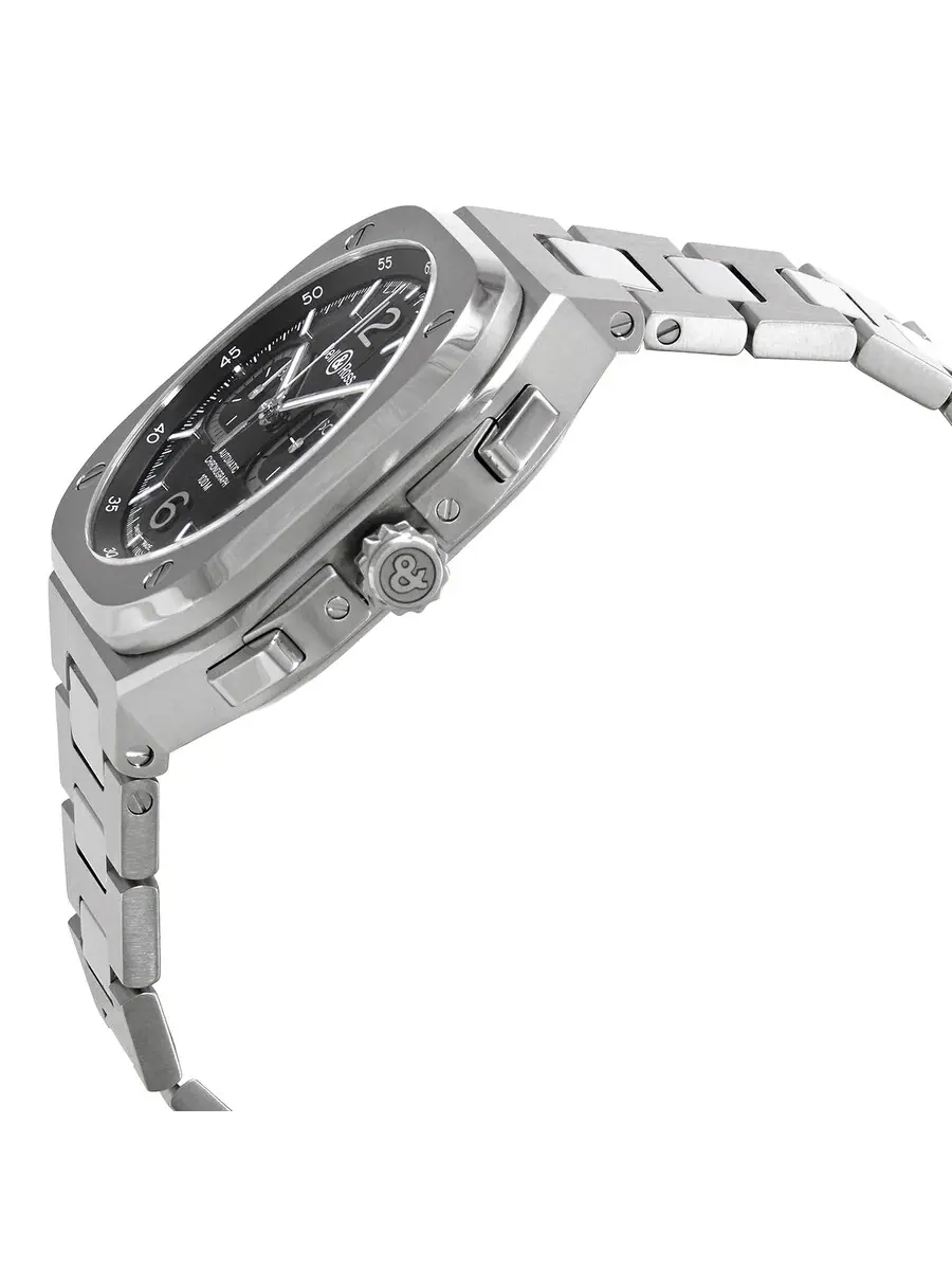 Мужские часы Bell and Ross Instruments Chronograph Automatic с черным циферблатом BR05C-BL-ST/SST — изображение 2 из 3