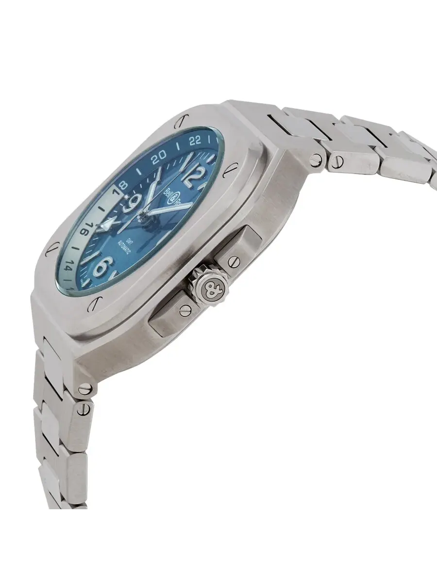 Мужские часы Bell and Ross Sky Blue BR 05 Automatic с голубым циферблатом BR05GPBSTSST — изображение 2 из 3