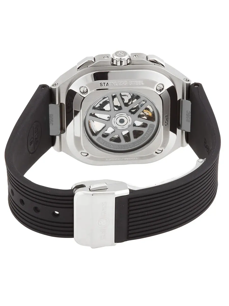 Мужские часы Bell and Ross Urban BR 05 Chrono Automatic с черным циферблатом BR05C-BLC-ST/SRB — изображение 3 из 3