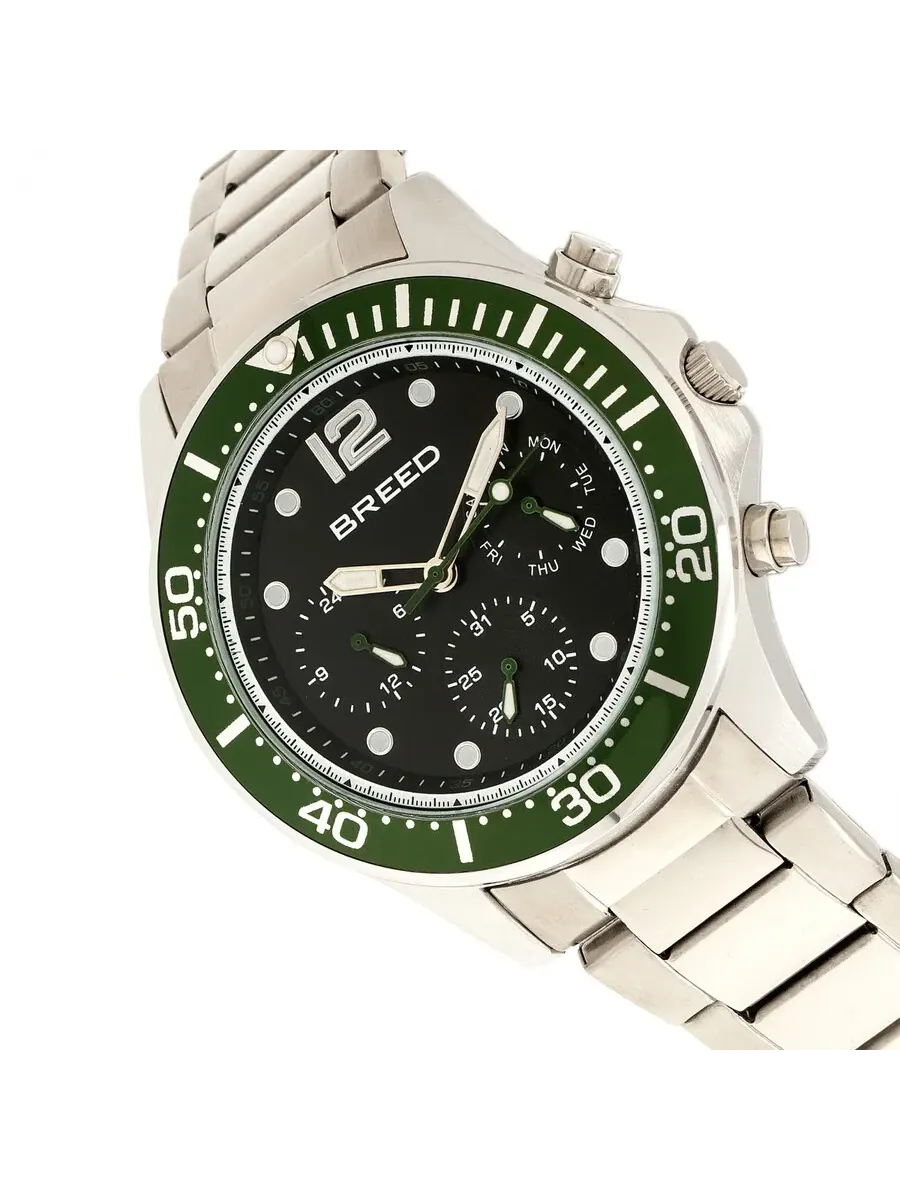 Мужские часы Breed Pegasus Black Dial 8102 — изображение 3 из 3, оттенок зеленый