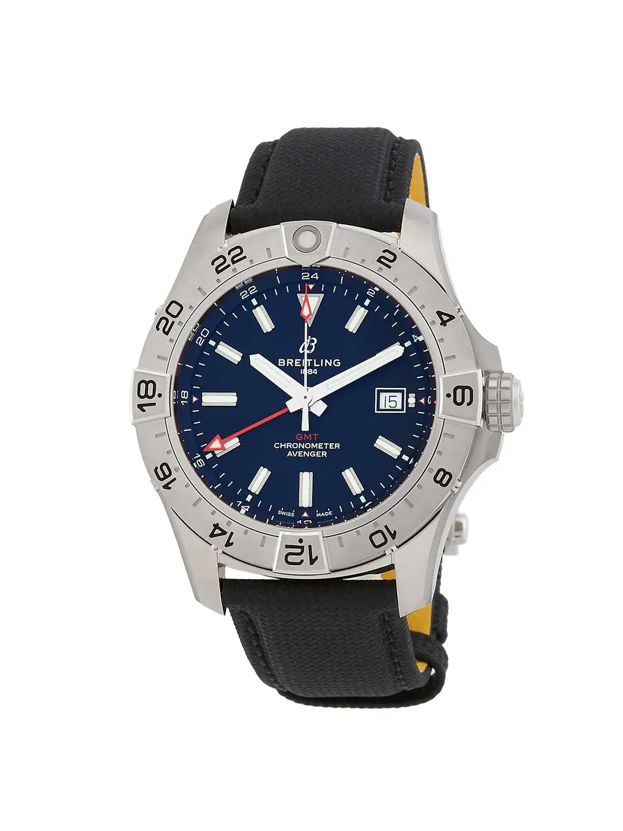 Часы Breitling Avenger Automatic с черным циферблатом A32320101B1X1 — серебристый