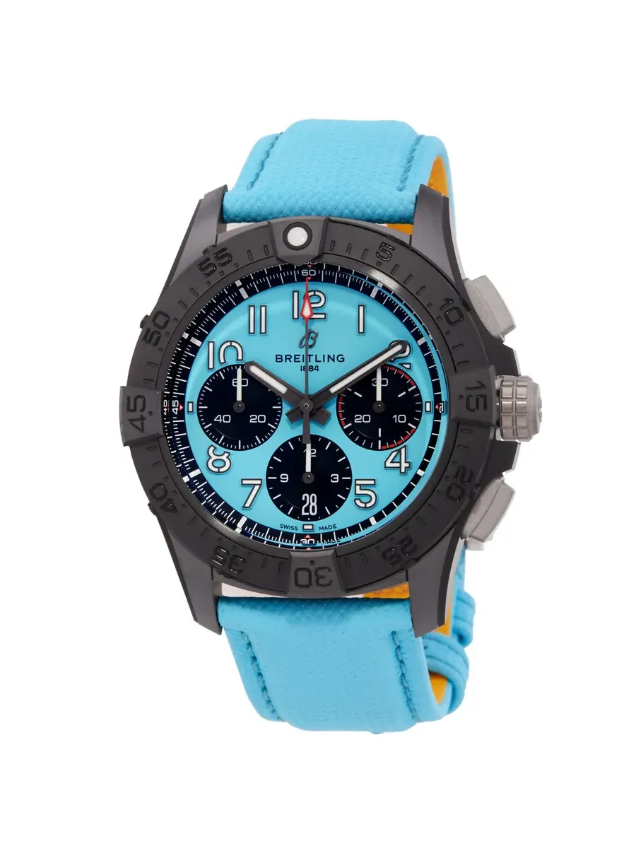 Мужские часы Breitling Avenger B01 Chronograph 42 Night Mission Automatic SB0146101L1X1 — черный