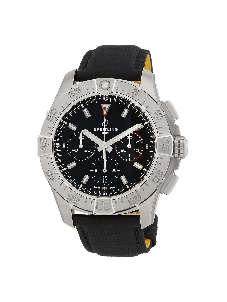 Мужские часы Breitling Avenger B01 Chronograph Automatic с черным циферблатом AB0147101B1X1 — изображение 1 из 3