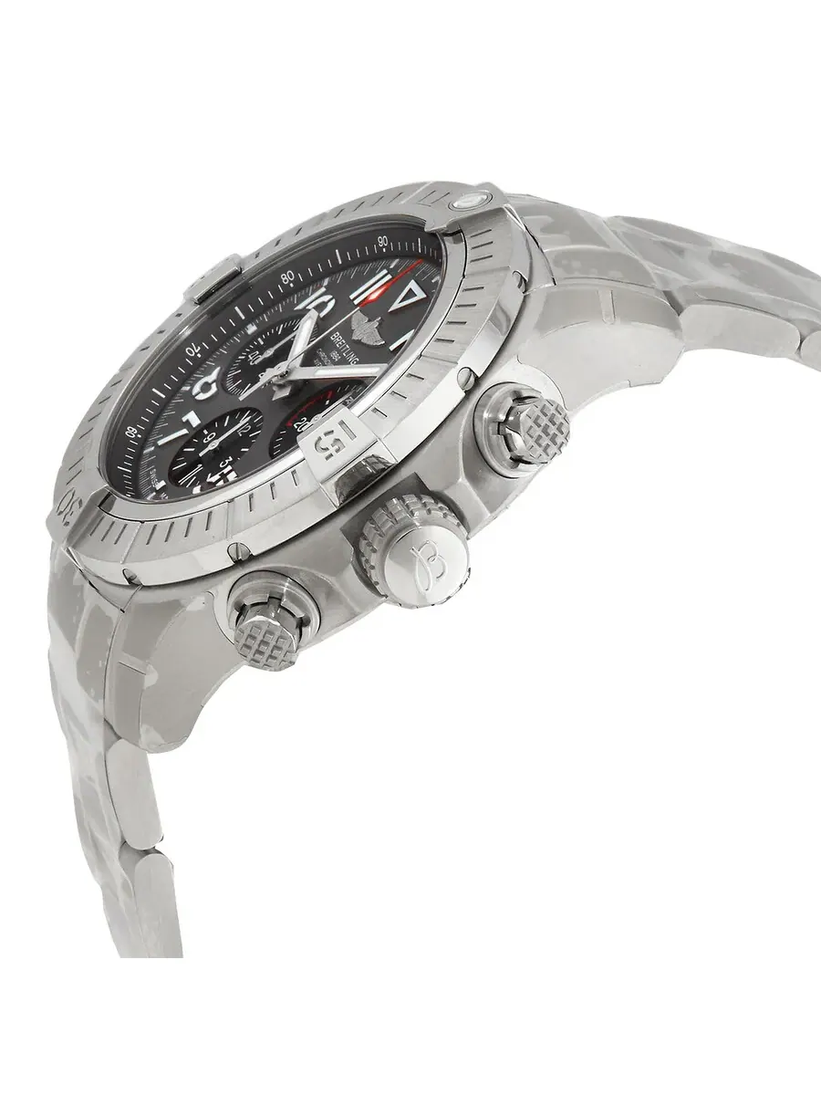 Мужские часы Breitling Avenger B01 Chronograph Automatic Chronometer с антрацитовым циферблатом AB01821A1B1A1