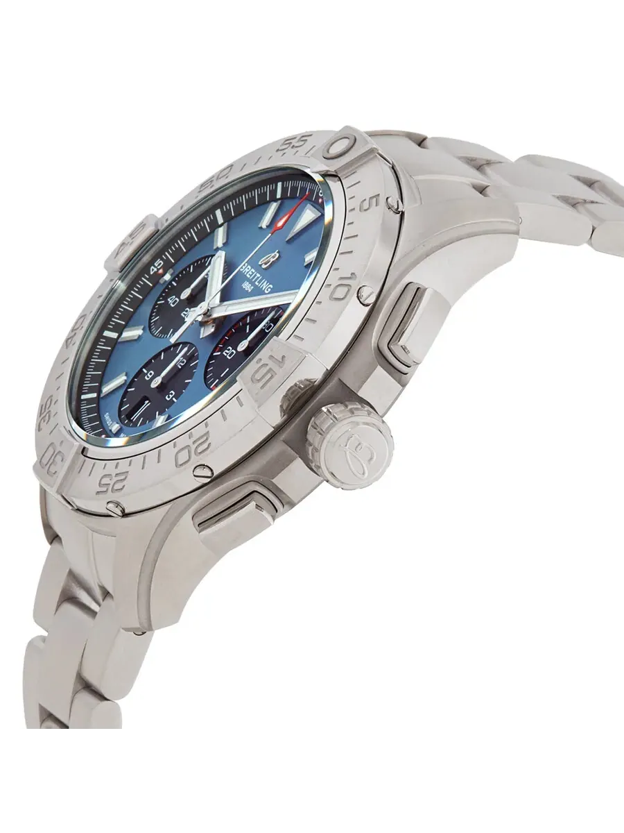 Мужские автоматические часы Breitling Avenger B01 44 мм с хронографом AB0147101C1A1 — изображение 2 из 3, оттенок серебряный
