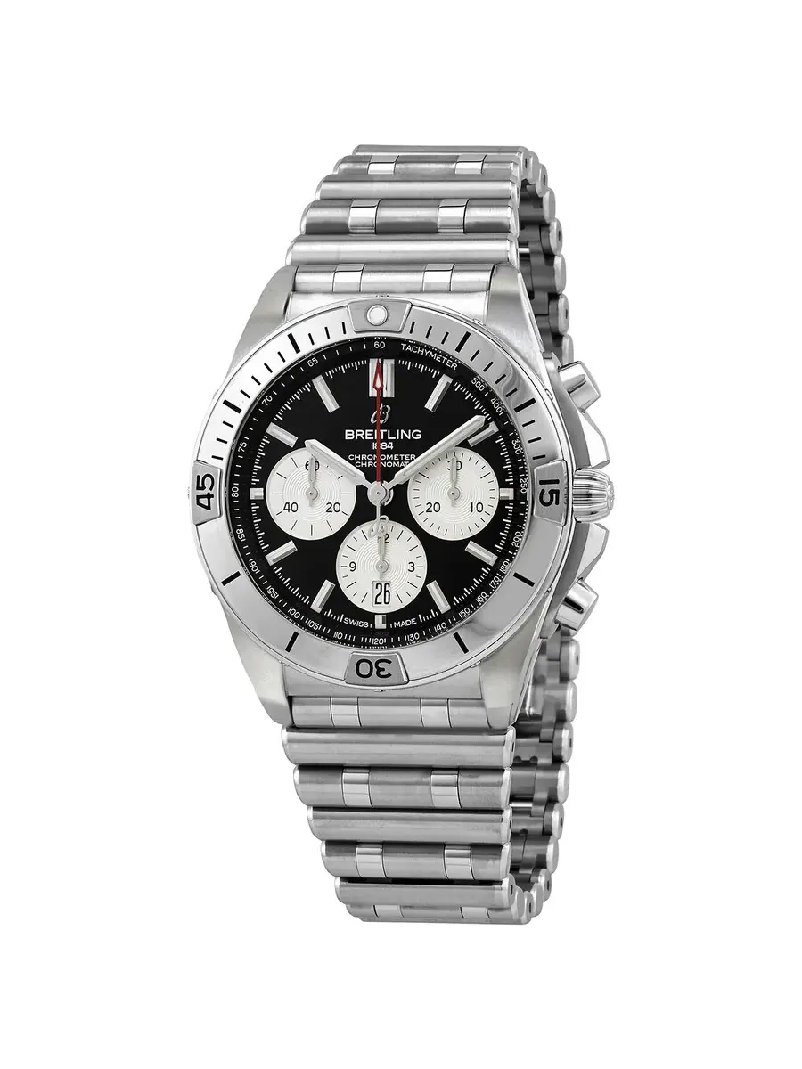 Мужские часы Breitling Chronomat B01 42 Chronograph Automatic с черным циферблатом AB0134101B1A1 — изображение 1 из 3