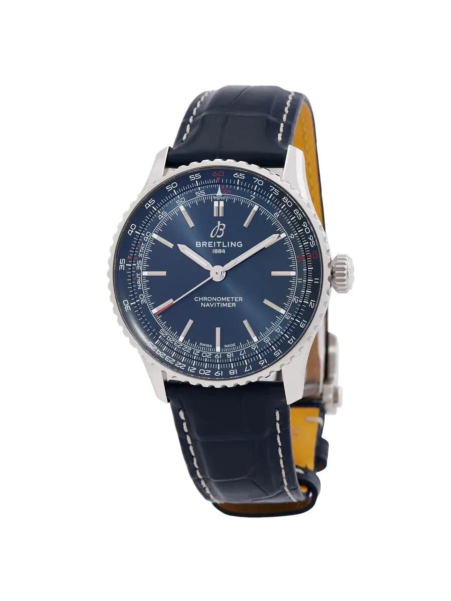 Мужские часы Breitling Navitimer Automatic с синим циферблатом A17329161C1P1 — изображение 1 из 3, оттенок серебряный