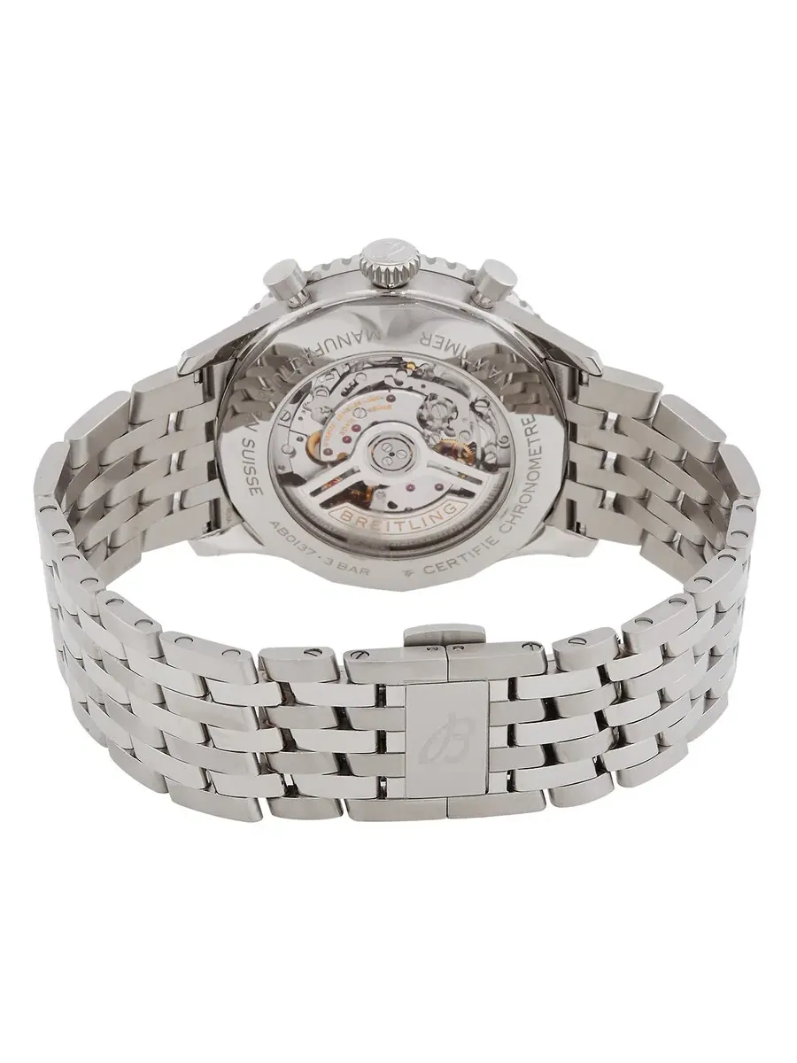 Часы Breitling Navitimer Chronograph Automatic Chronometer для мужчин с черным циферблатом AB0137211B1A1 — изображение 3 из 3