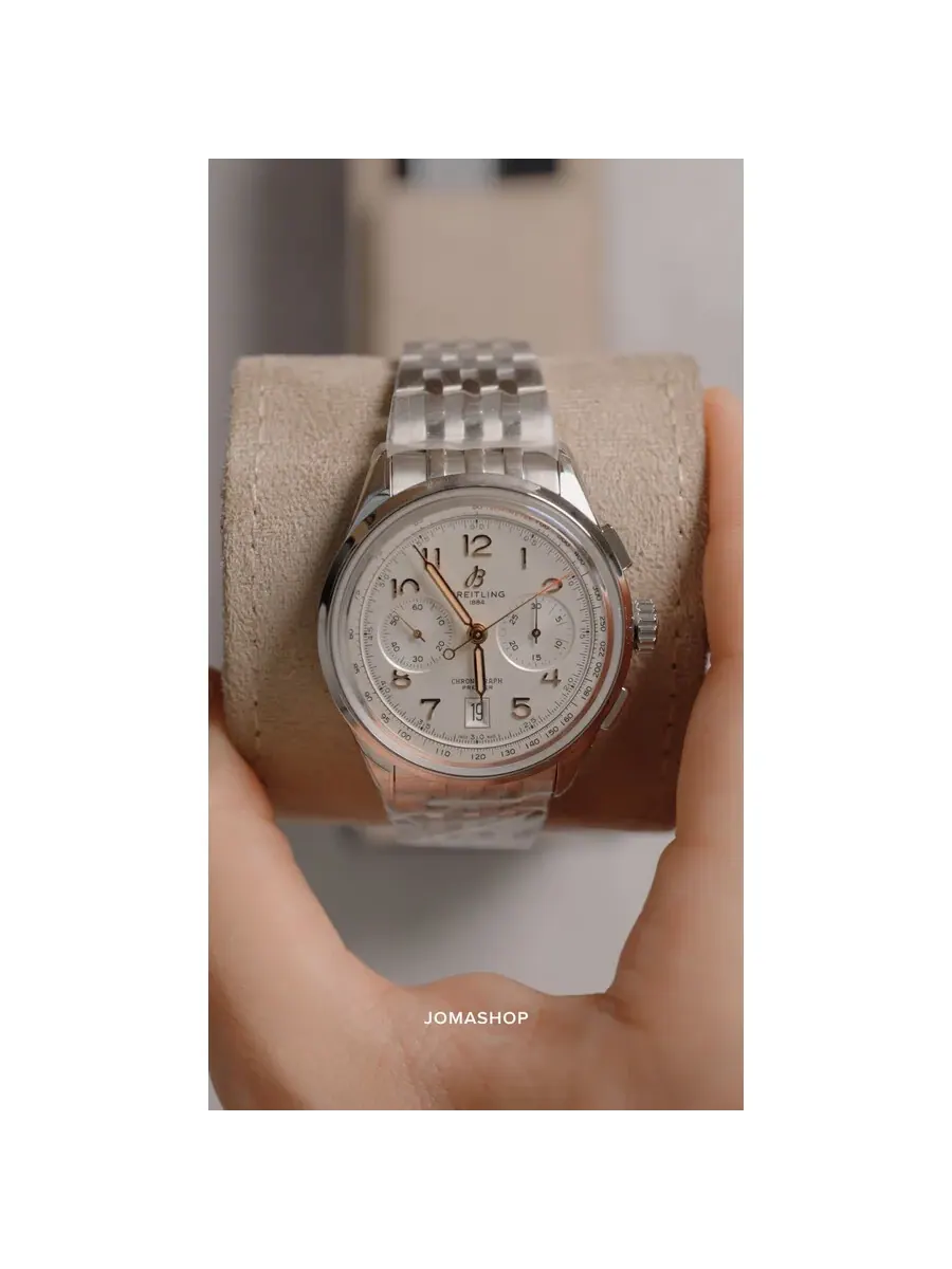 Мужские автоматические часы Breitling Premier B01 Chronograph 42 AB0145211G1A1 — изображение 4 из 4, оттенок серебряный