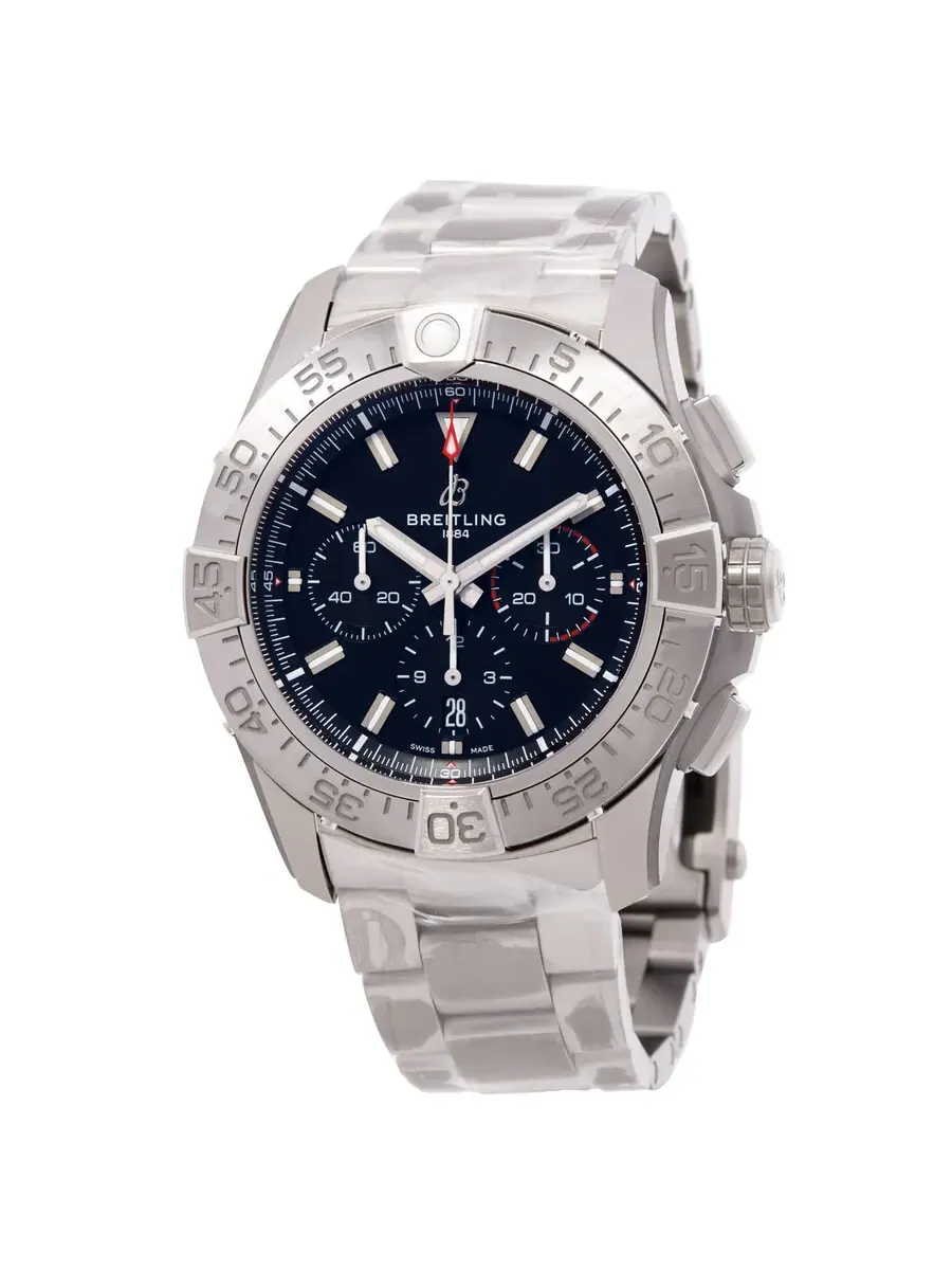 Мужские часы Breitling Super Avenger 46 Chronograph Automatic с черным циферблатом EB0148101B1E1 — изображение 1 из 3