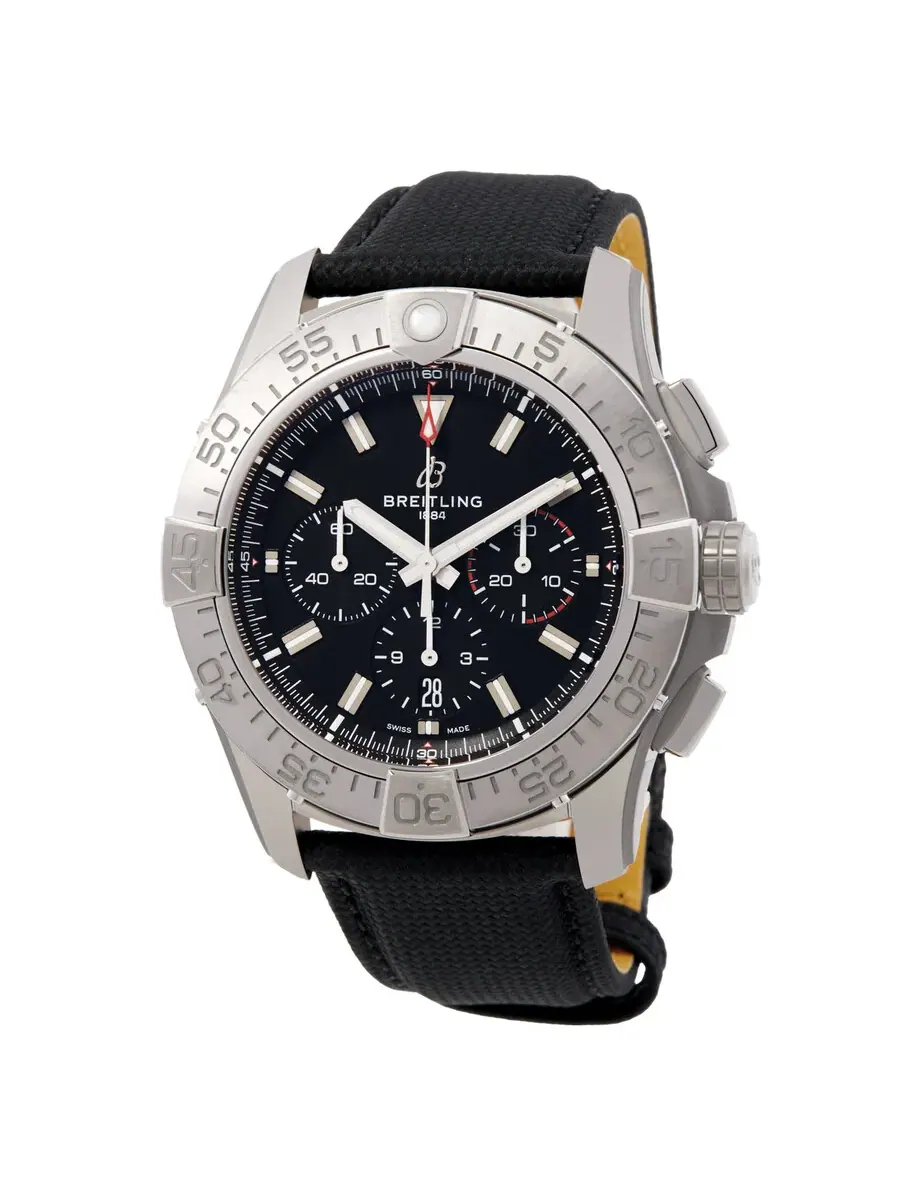 Мужские часы Breitling Super Avenger 46 Chronograph Automatic с черным циферблатом EB0148101B1X1 — изображение 1 из 3