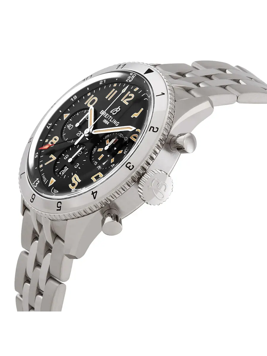 Часы Breitling Super Avi Chronograph Automatic Chronometer с черным циферблатом для мужчин AB04453A1B1A1 — изображение 2 из 3