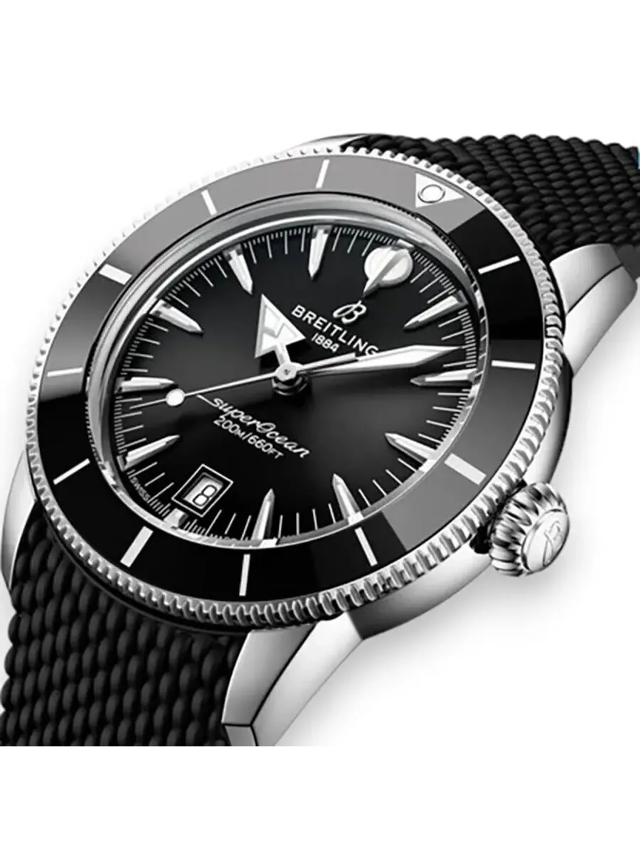 Мужские часы Breitling Superocean Automatic с черным циферблатом AB3111241B1S1 — изображение 4 из 6, оттенок черный
