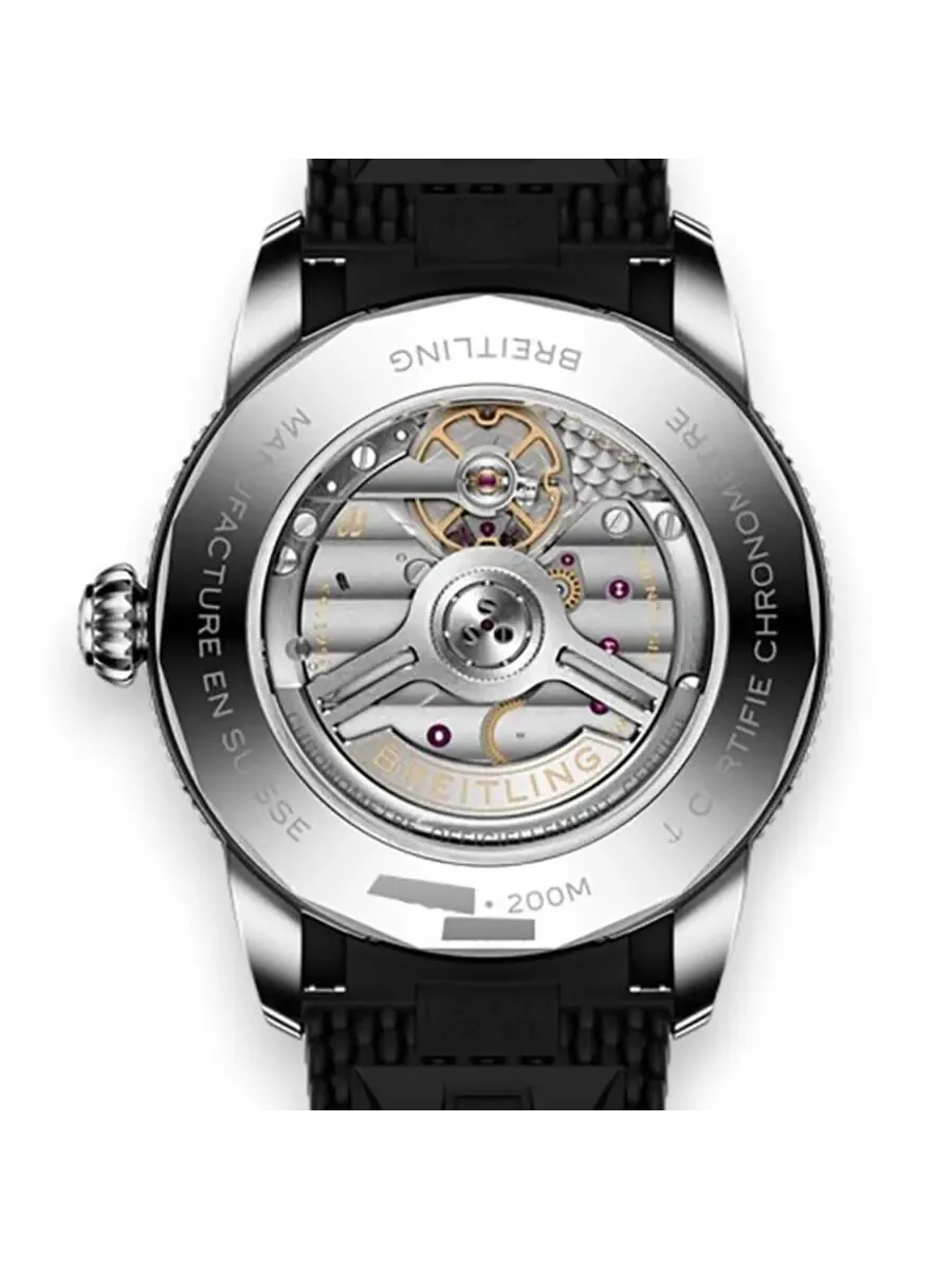 Мужские часы Breitling Superocean Automatic с черным циферблатом AB3111241B1S1 — изображение 6 из 6, оттенок черный