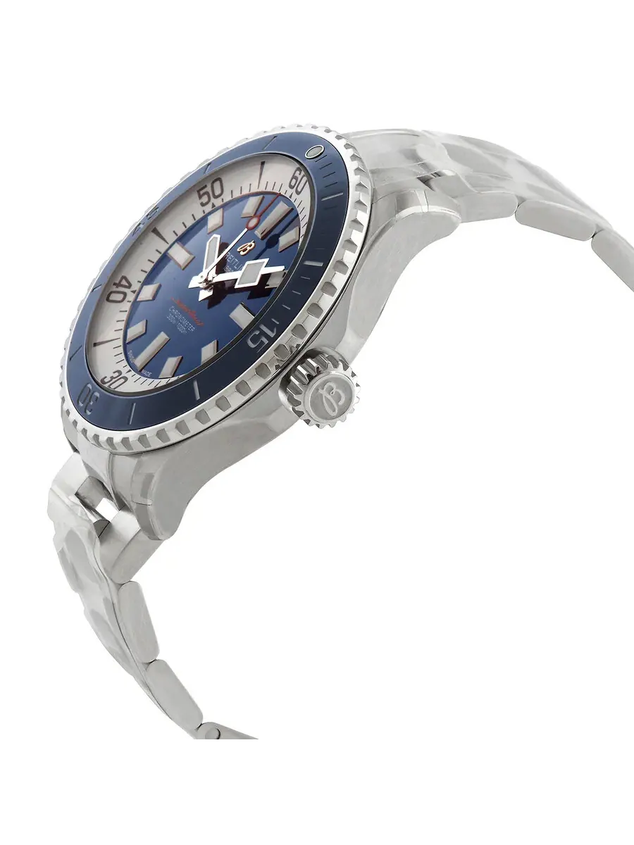 Мужские часы Breitling Superocean 46 мм с автоматическим хронометром и синим циферблатом A17378E71C1A1 — изображение 2 из 3