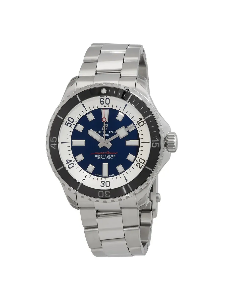 Часы Breitling Superocean 44 мм Автоматические Хронометр Синий Циферблат A17376211C1A1 — изображение 1 из 3