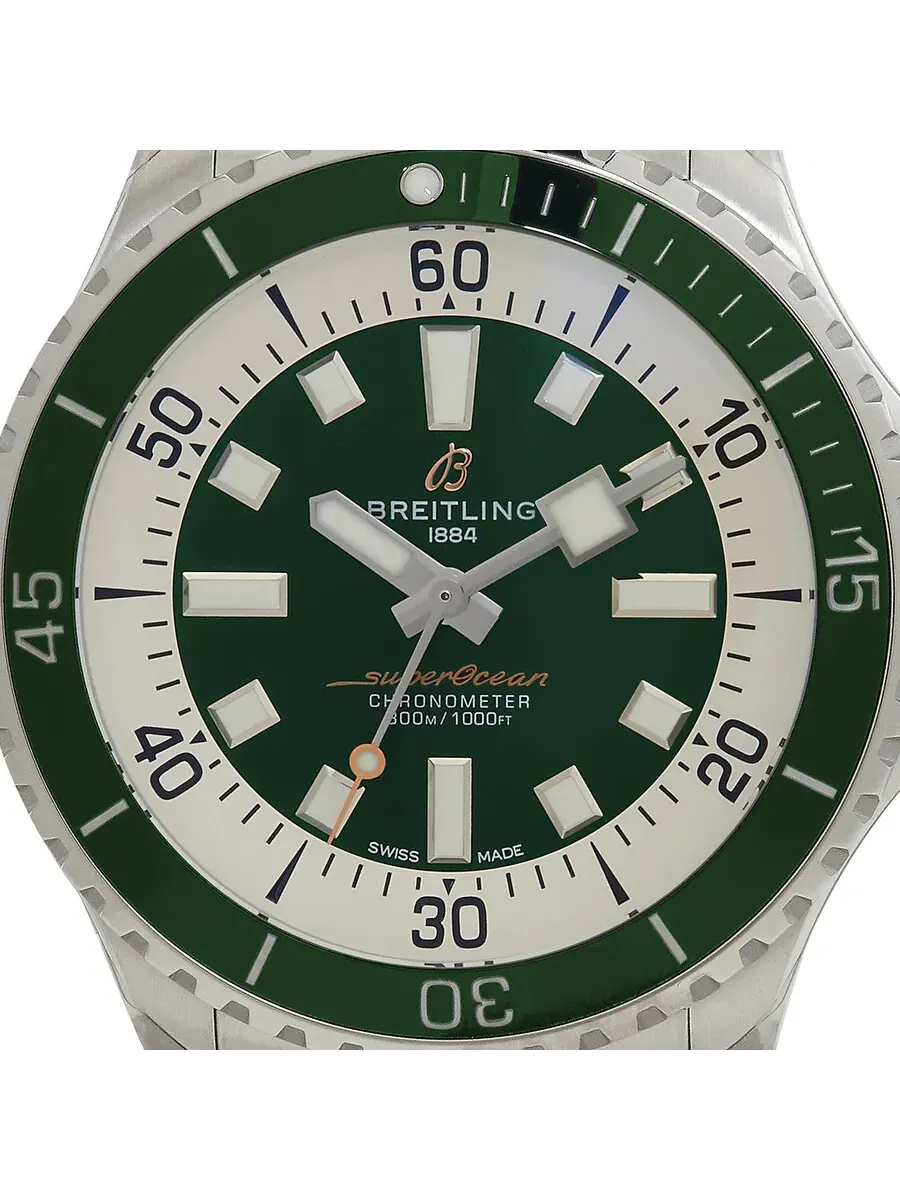 Мужские часы Breitling Superocean 44 Automatic Chronometer с зеленым циферблатом A17376A31L1A1 — изображение 4 из 5
