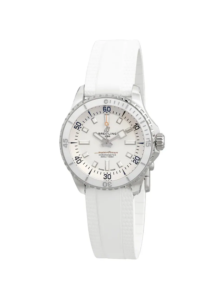 Мужские часы Breitling Superocean Automatic Chronometer с белым циферблатом A17377211A1S1