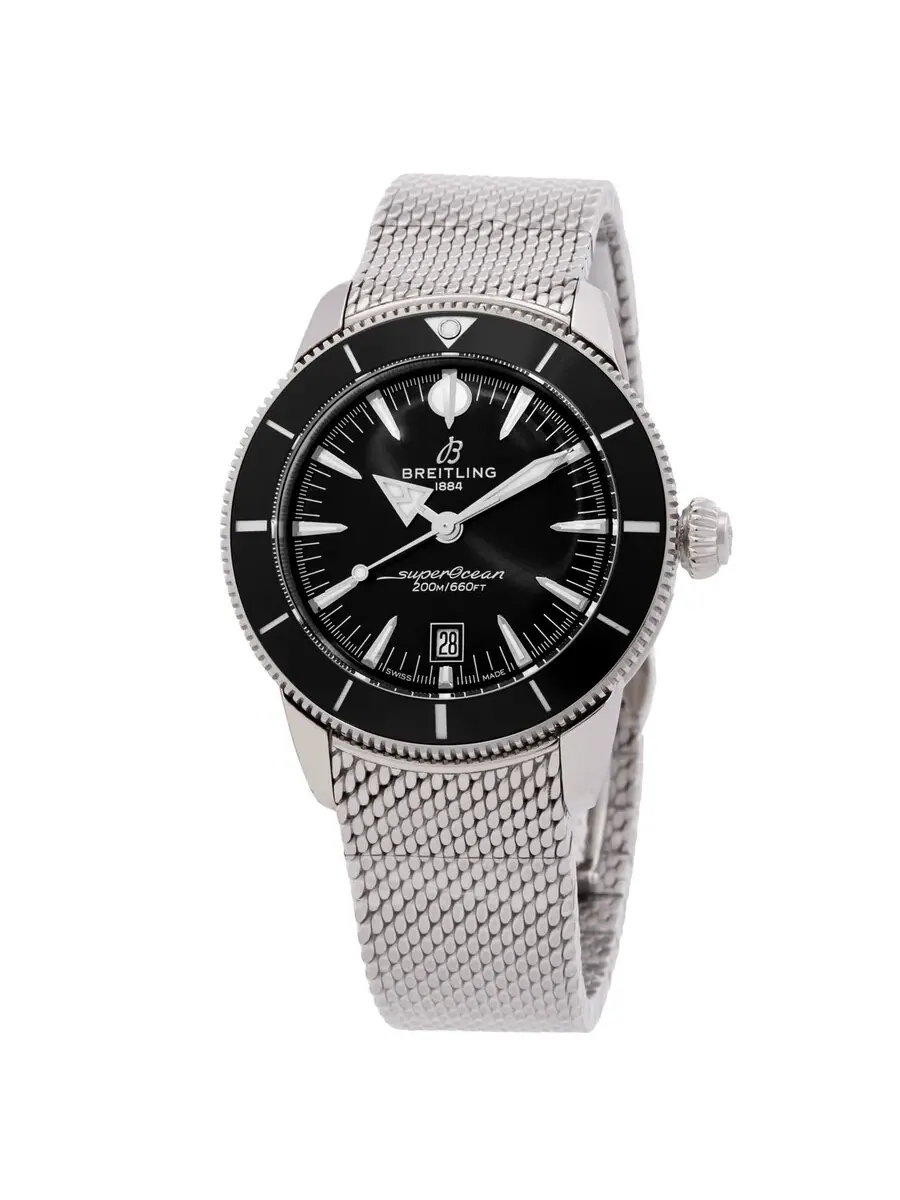 Мужские часы Breitling Superocean Heritage Automatic с черным циферблатом AB3112241B1A1