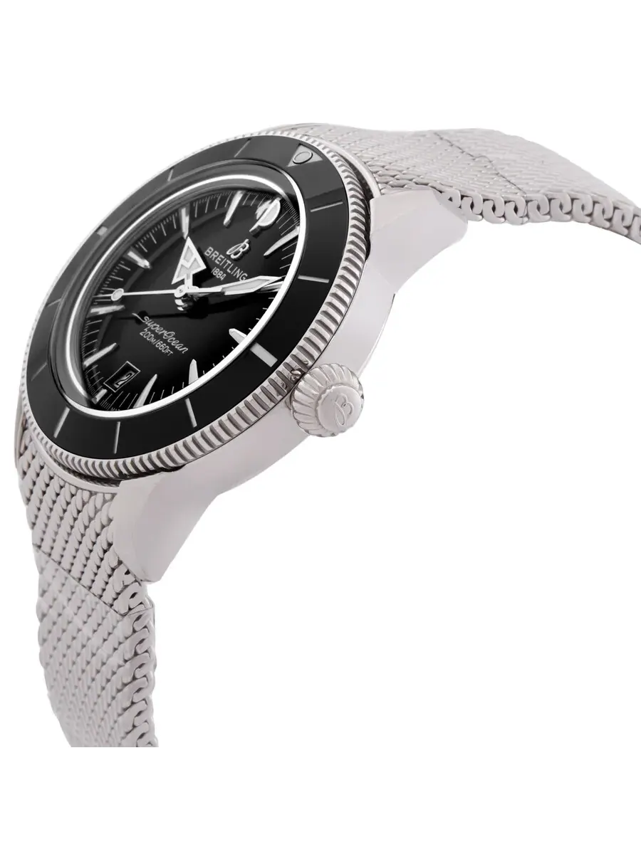 Мужские часы Breitling Superocean Heritage Automatic с черным циферблатом AB3112241B1A1 — изображение 2 из 3, оттенок черный