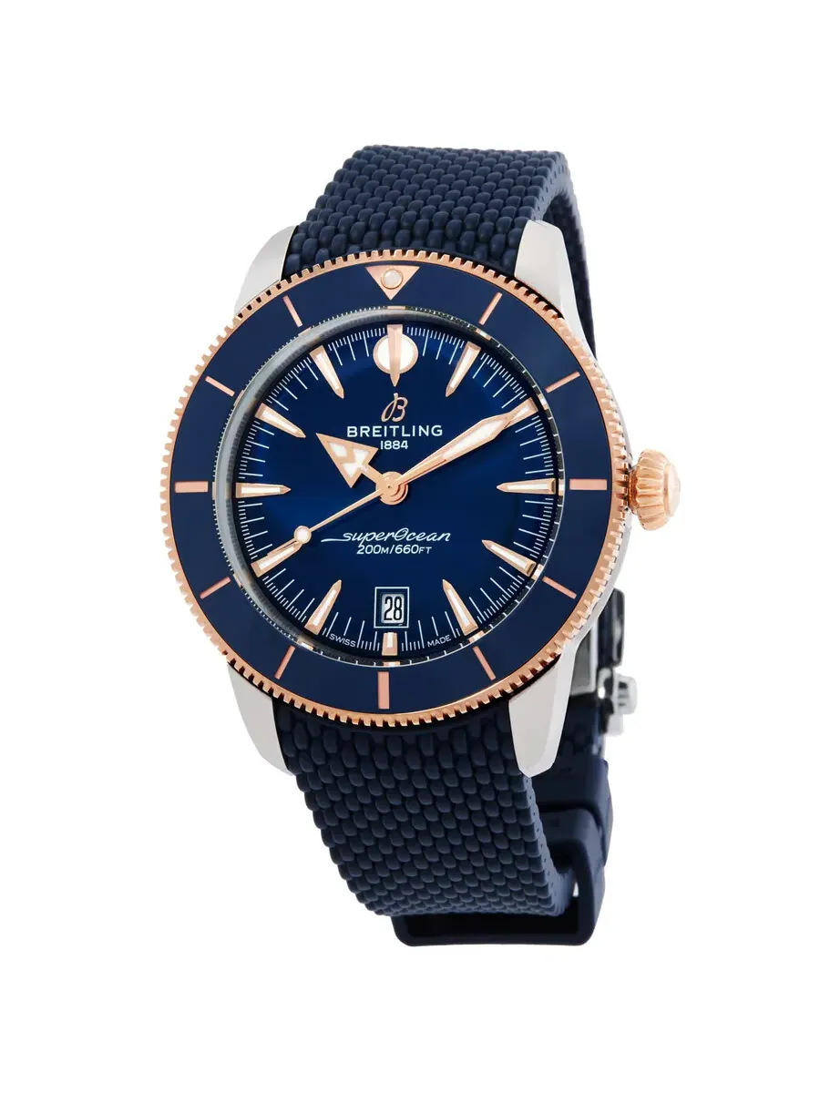 Мужские часы Breitling Superocean Heritage Automatic с синим циферблатом UB3112161C1S1 — изображение 1 из 3, оттенок синий
