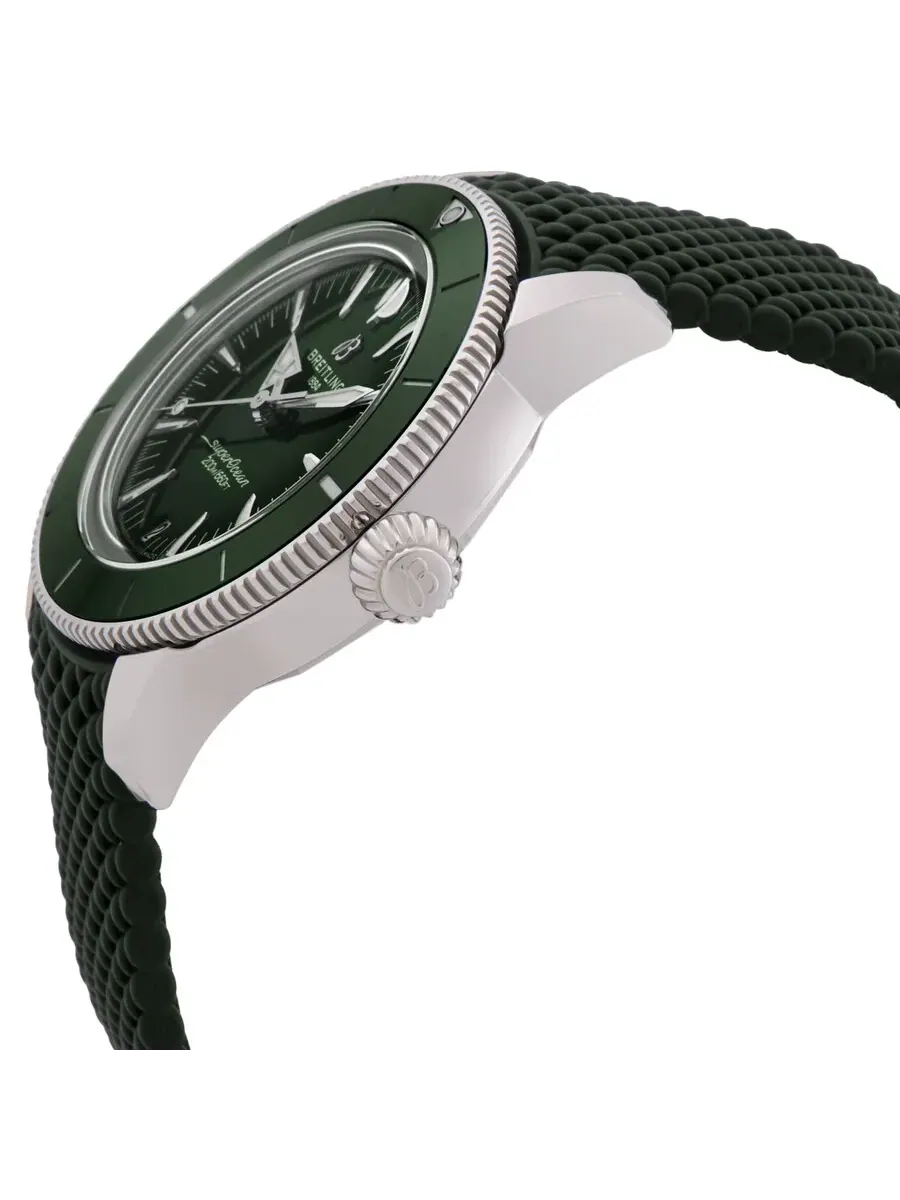 Мужские часы Breitling Superocean Heritage Automatic с зеленым циферблатом AB3112361L1S1 — изображение 2 из 3