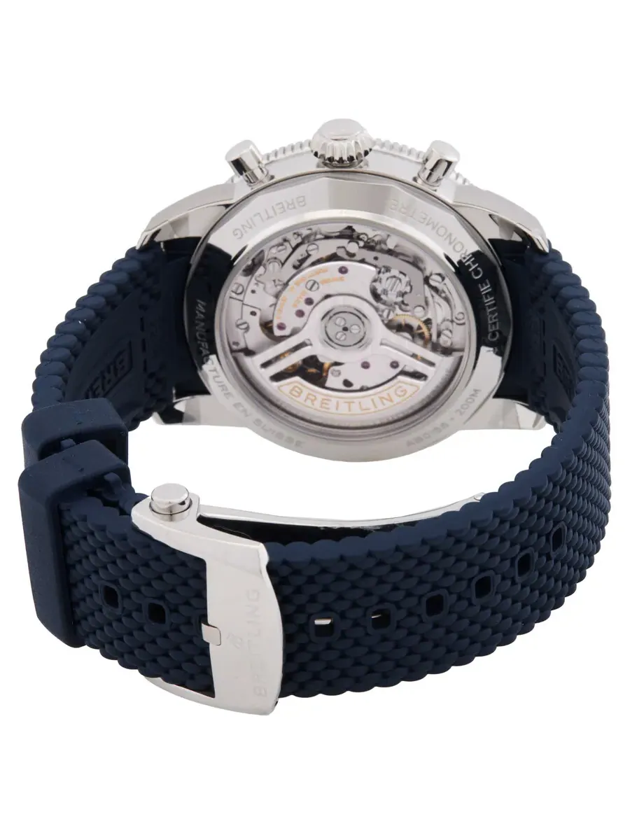 Мужские часы Breitling Superocean Heritage Chronograph Automatic Chronometer с синим циферблатом AB0156161C1S1, оттенок синий