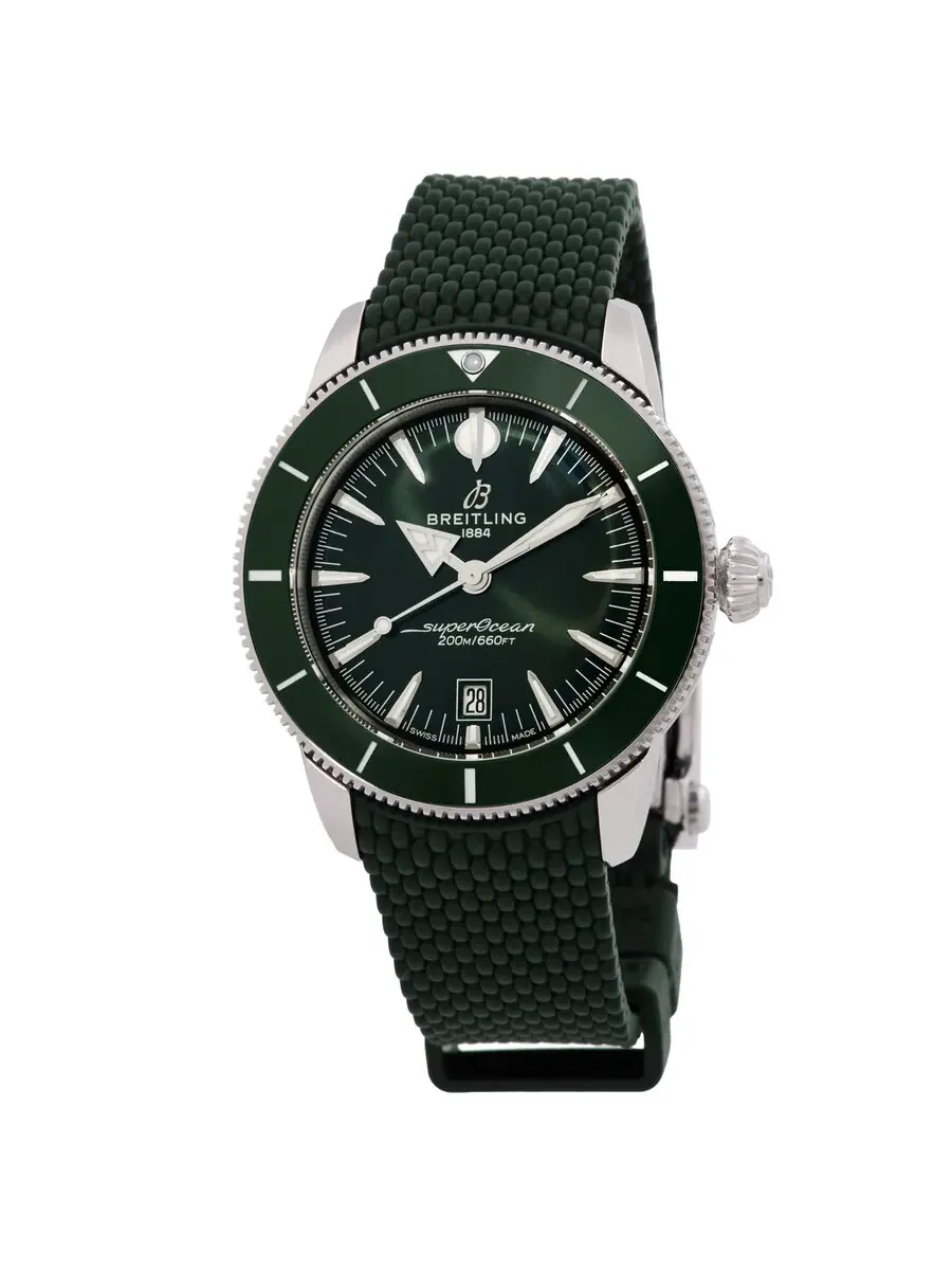 Мужские часы Breitling Superocean Heritage с ручным заводом и зеленым циферблатом AB3110361L1S1 — изображение 1 из 3