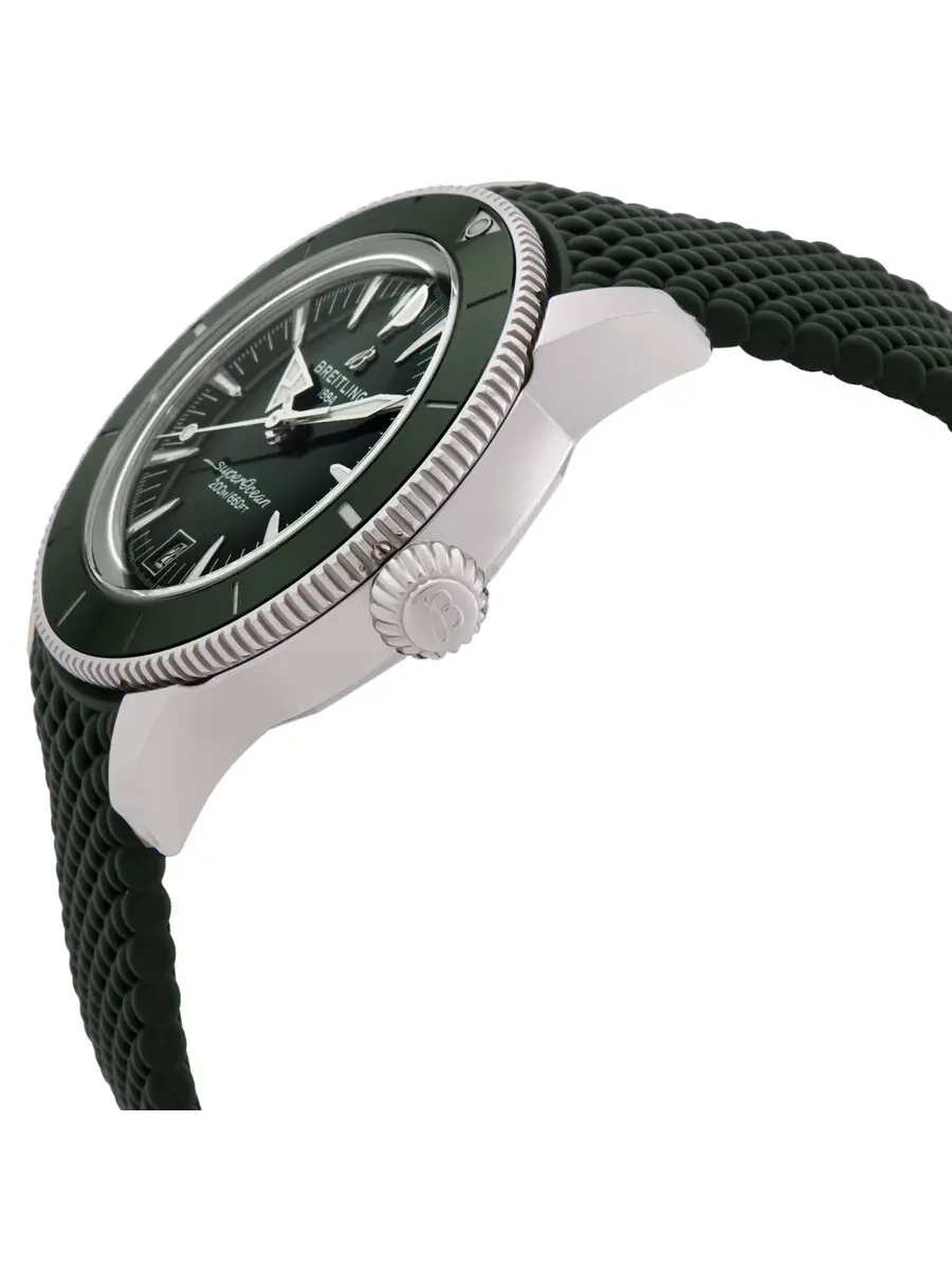 Мужские часы Breitling Superocean Heritage с ручным заводом и зеленым циферблатом AB3110361L1S1 — изображение 2 из 3