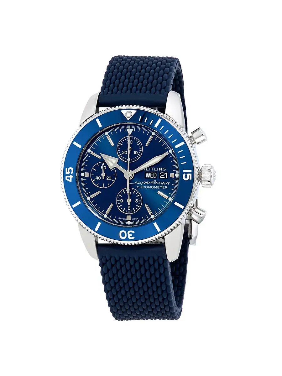 Часы Breitling Superocean Heritage II Chronograph Automatic с синим циферблатом для мужчин A13313161C1S1 — изображение 1 из 3