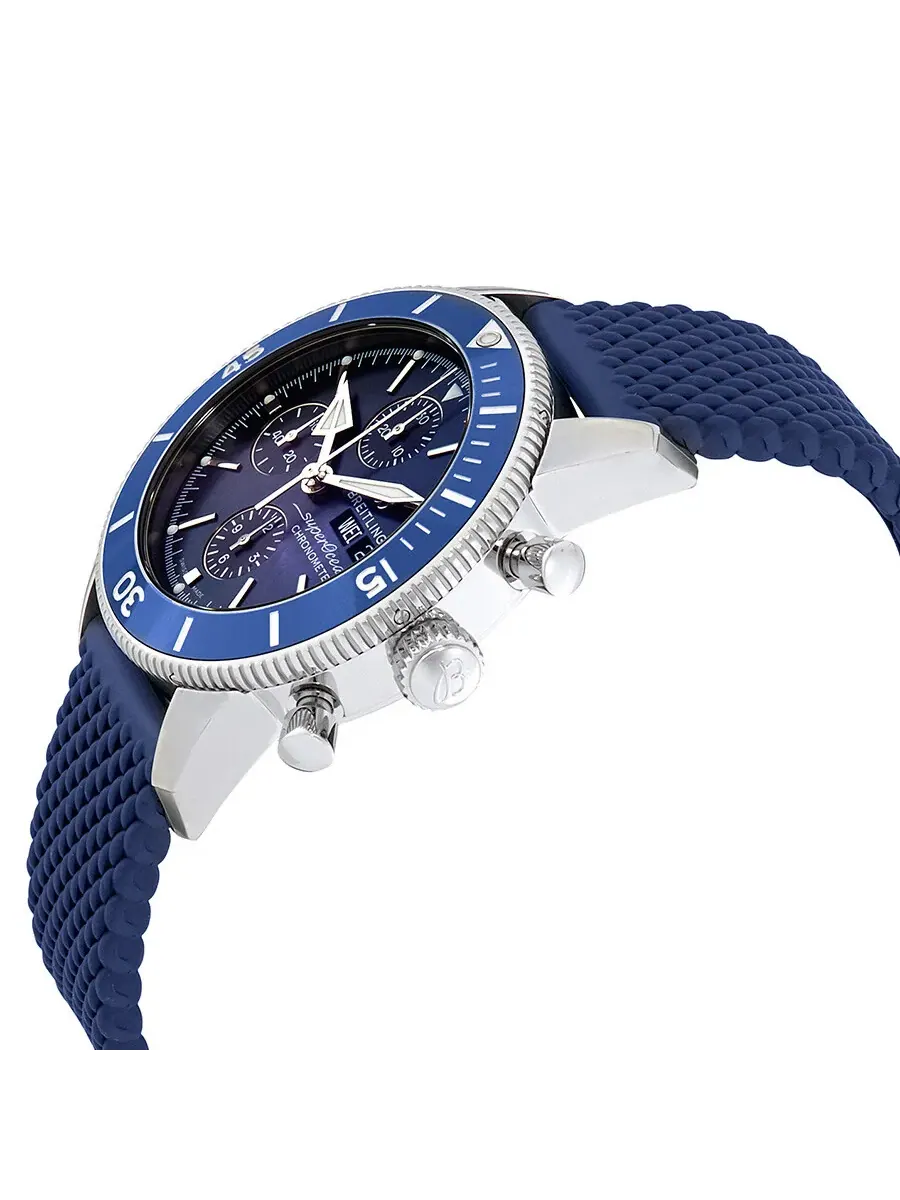 Часы Breitling Superocean Heritage II Chronograph Automatic с синим циферблатом для мужчин A13313161C1S1 — изображение 2 из 3