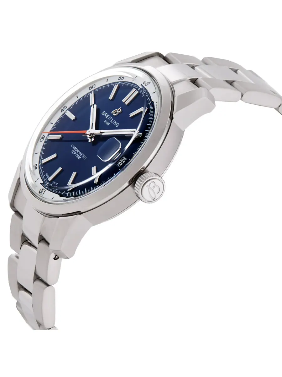 Мужские часы Breitling Top Time B31 с ручным заводом, хронометром и синим циферблатом AB3113A71C1A1 — изображение 2 из 3